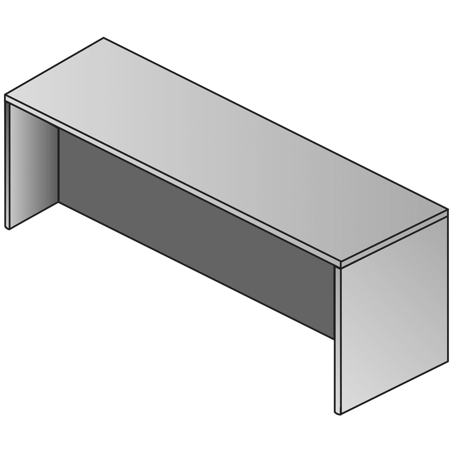 Sonoma Credenza Desk Shell,66X20